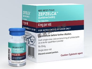 Zepzelca（lurbinectedin 鲁比卡丁）单药治疗复发性小细胞肺癌的总缓解率（ORR）为35%_香港济民药业