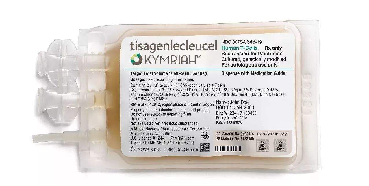 KYMRIAH|tisagenlecleucel中文说明书