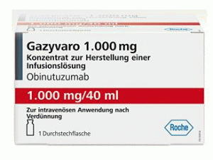 Gazyvaro Infusionsloesungs 1000mg/40ml（奥比妥珠单抗冻干粉注射剂）中文说明书_香港济民药业