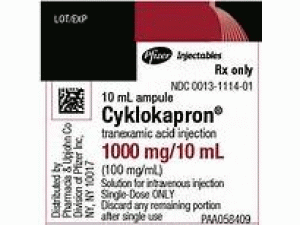 CYKLOKAPRON(Tranexamic Acid 传明酸注射剂)中文说明书