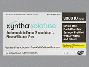 Xyntha Solofuse（antihemophilic factor [recombinant]）预填充注射器中文说明书