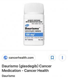AML患者是否对Daurismo药物起到效果？