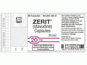 ZERIT Capsule（stavudine 司他夫定胶囊）中文说明书_香港济民药业