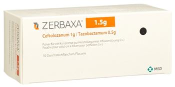 ZERBAXA Trockensub头孢洛芬和他唑巴坦复方注射剂中文说明书