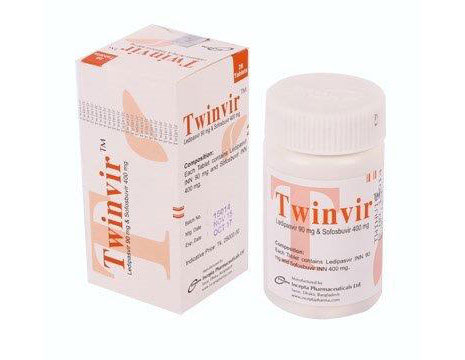 孟加拉吉利德二代Twinvir（ledipasvir 90mg+Sofosbuvir） 400mg 中文说明书