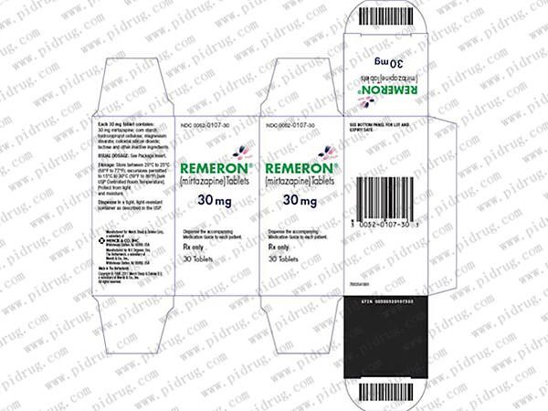 四环类抗抑郁药物--Remeron(mirtazapine)_香港济民药业