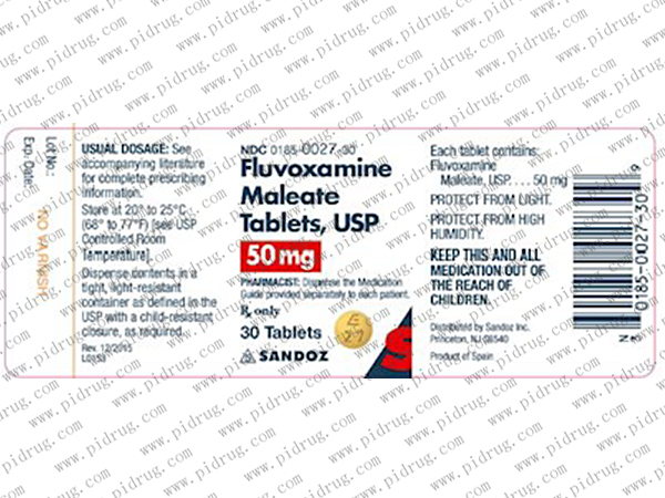 fluvoxamine是一种用于治疗什么症状的药物？