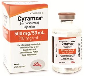 美FDA批准雷莫芦单抗Cyramza联合erlotinib用于一线治疗转移性EGFR突变肺癌  