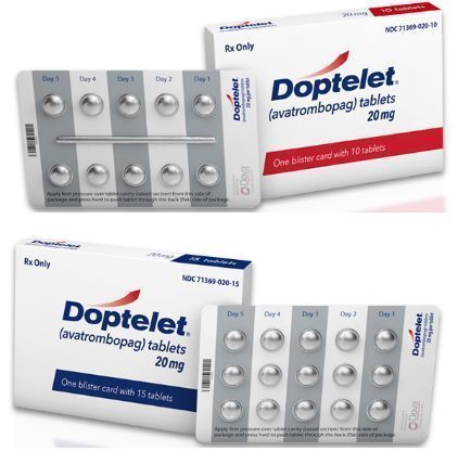 口服促血小板生成素受体激动剂Doptelet在欧盟即将获批，用于血小板减少症