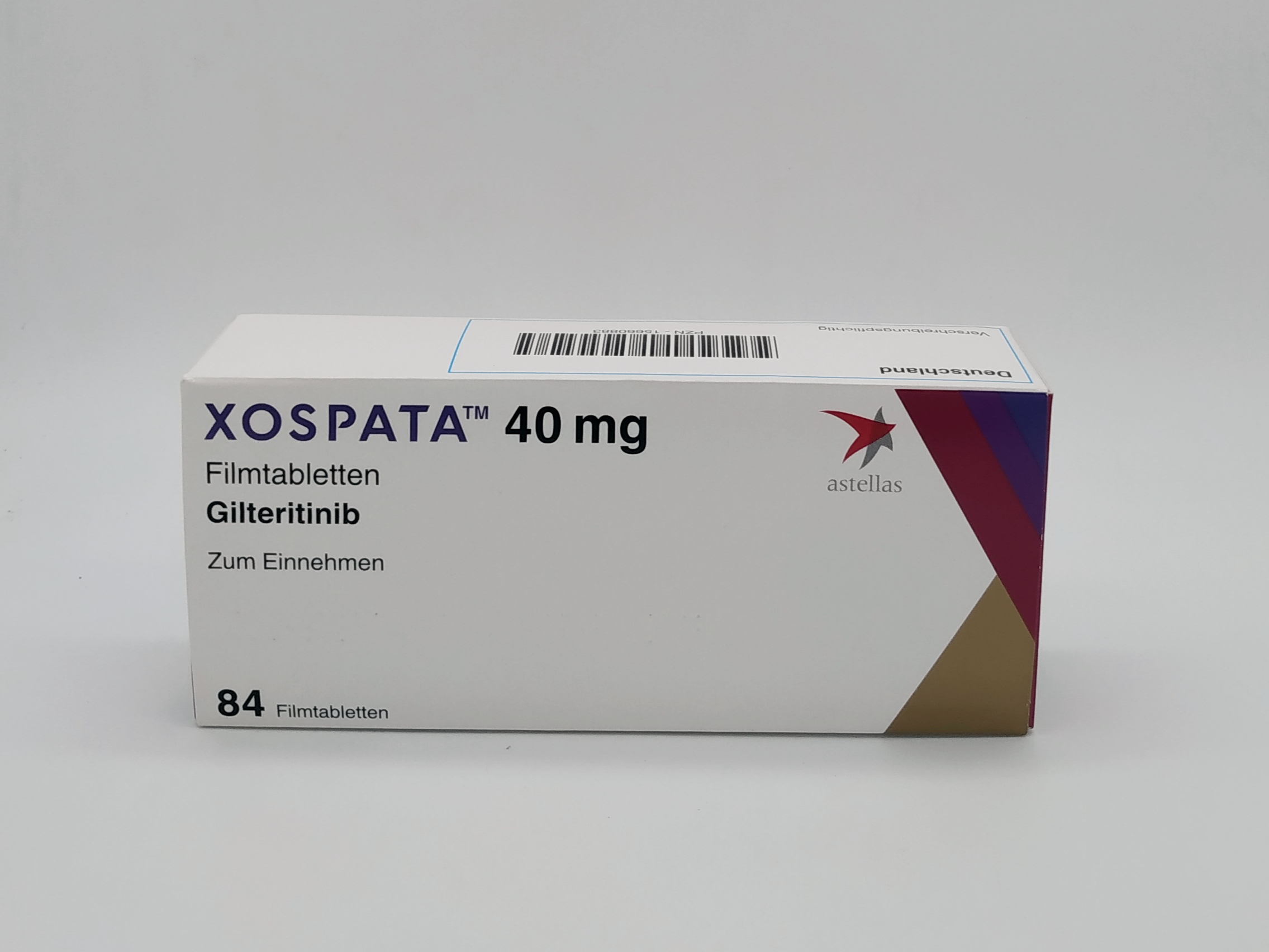 XOSPATA®吉瑞替尼有望在明年第一季度在国内上市！