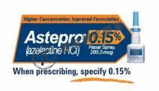 Astepro (Azelastine Hydrochloride Nasal Spray，盐酸氮卓斯汀鼻喷剂) 中文说明书