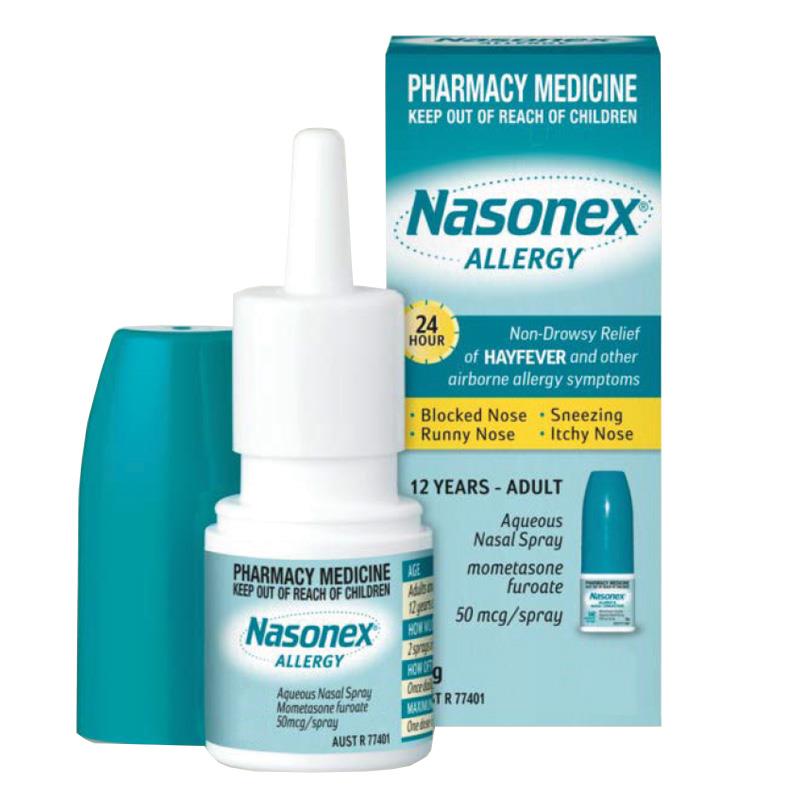 FDA批准Nasonex 24HR小时过敏(糠酸莫米松)鼻喷雾剂非处方药使用_香港济民药业