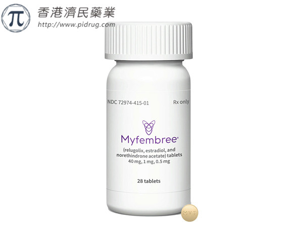 美国FDA接受Myfembree（Relugolix复方片）的补充新药申请 , 用于子宫肌瘤