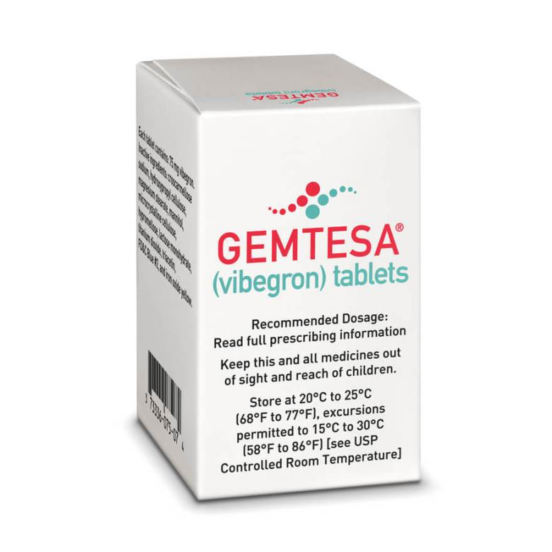 膀胱过度活动症新药Gemtesa（维贝格龙）在美获批