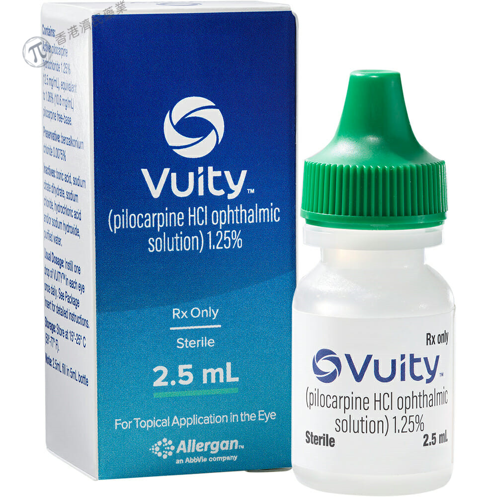 FDA批准Vuity(盐酸毛果芸香碱滴眼液)扩大适应症：允许对成人老花眼进行第二剂治疗_香港济民药业
