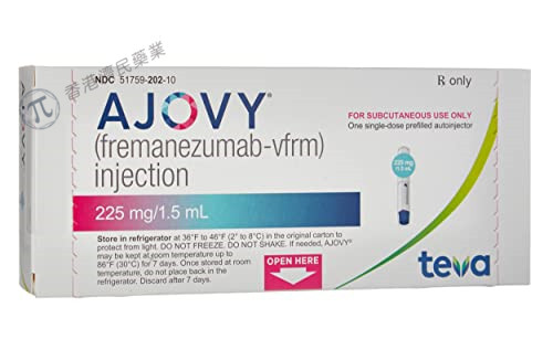 偏头痛新药Ajovy（fremanezumab）在日本推出！