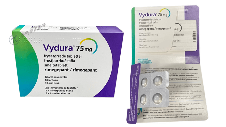 欧盟批准首款兼具治疗/预防作用的偏头痛药物Vydura(rimegepant)上市_香港济民药业