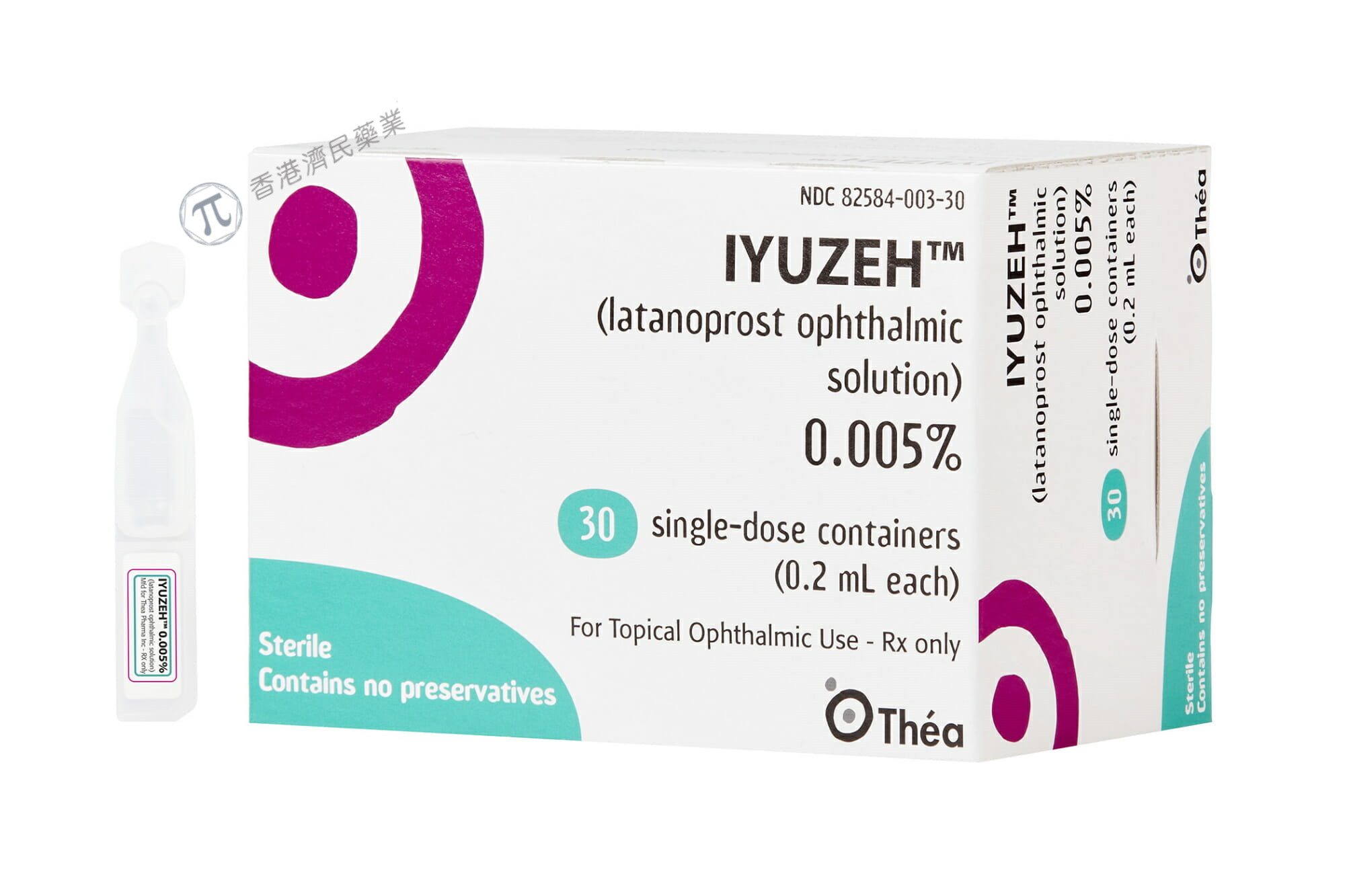 不含防腐剂的拉坦前列素外用制剂Iyuzeh现已在美上市，可用于开角型青光眼患者_香港济民药业