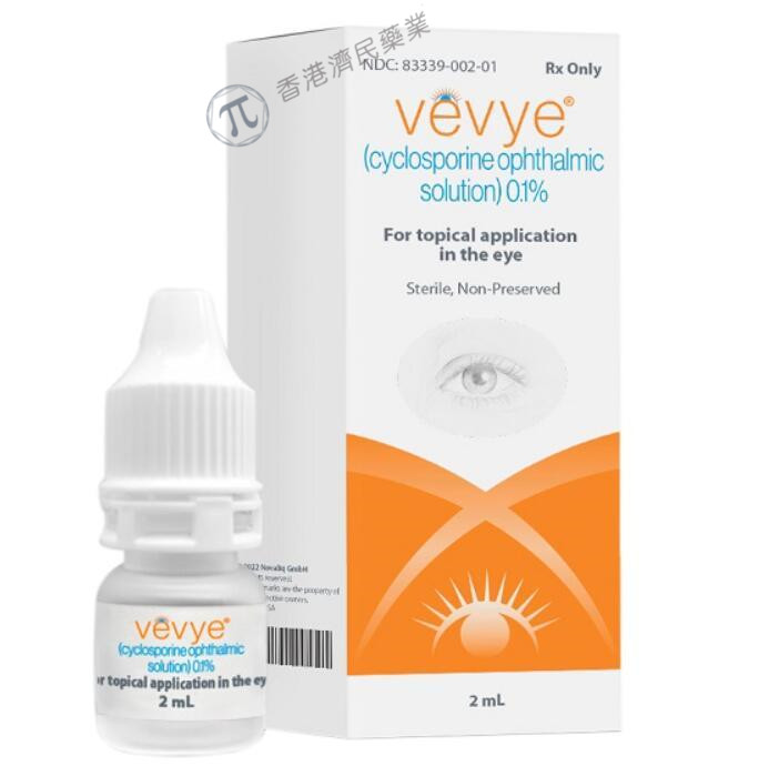 Vevye(环孢素滴眼液)0.1%现已在美国上市，治疗干眼症的体征和症状_香港济民药业