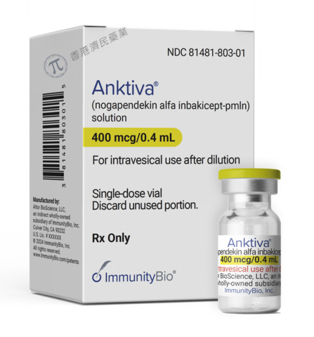 Anktiva（nogapendekin alfa inbakicept-pmln）治疗非肌层浸润性膀胱癌中文说明书-价格-适应症-不良反应及注意事项