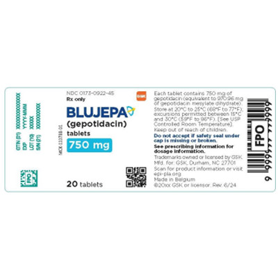 Blujepa(gepotidacin，吉泊达星)